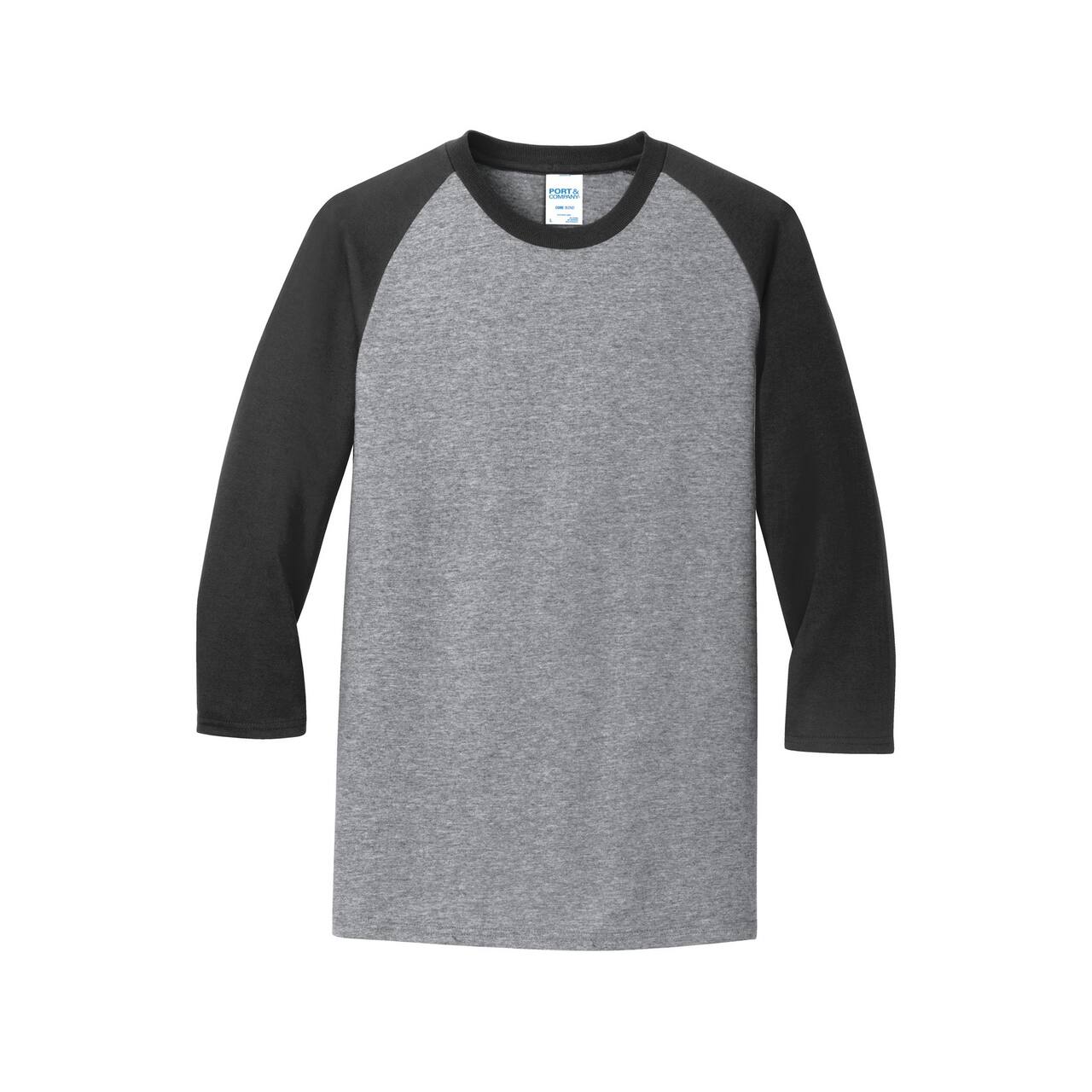 Port & Company® Core Blend 3/4-Sleeve Raglan Tee